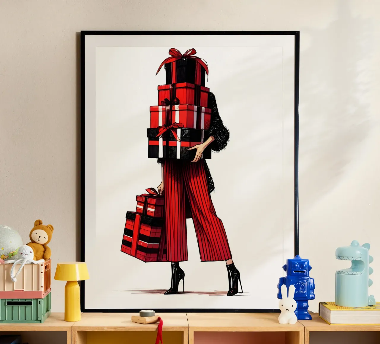 REGALI DI NATALE PERFETTI poster con telaio in alluminio da ARTOMATIC