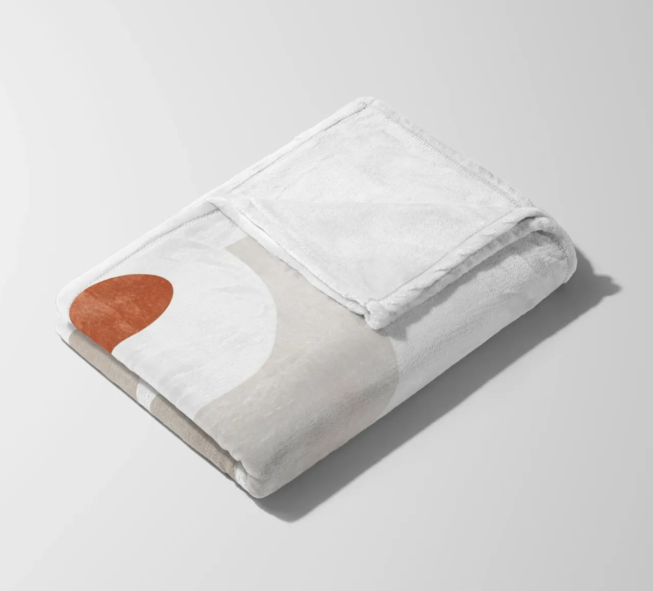 Composizione geometrica astratta minimalista - Composizione 1 coperta in pile da kookiepixel