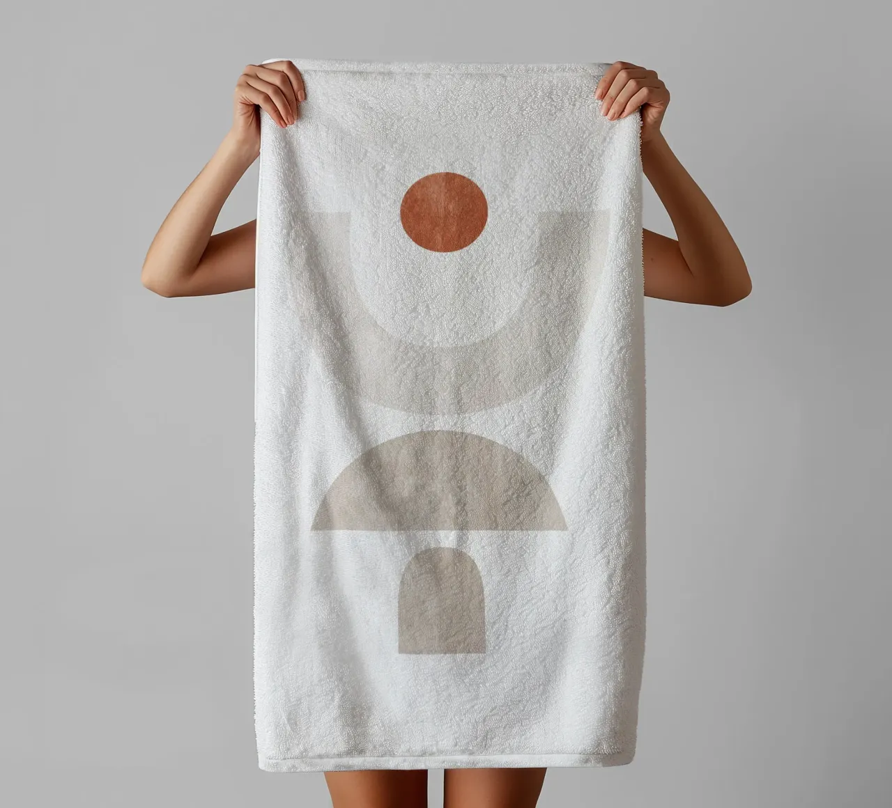 Minimalist Abstract Geometric Composition - Composition 1 towel by kookiepixel