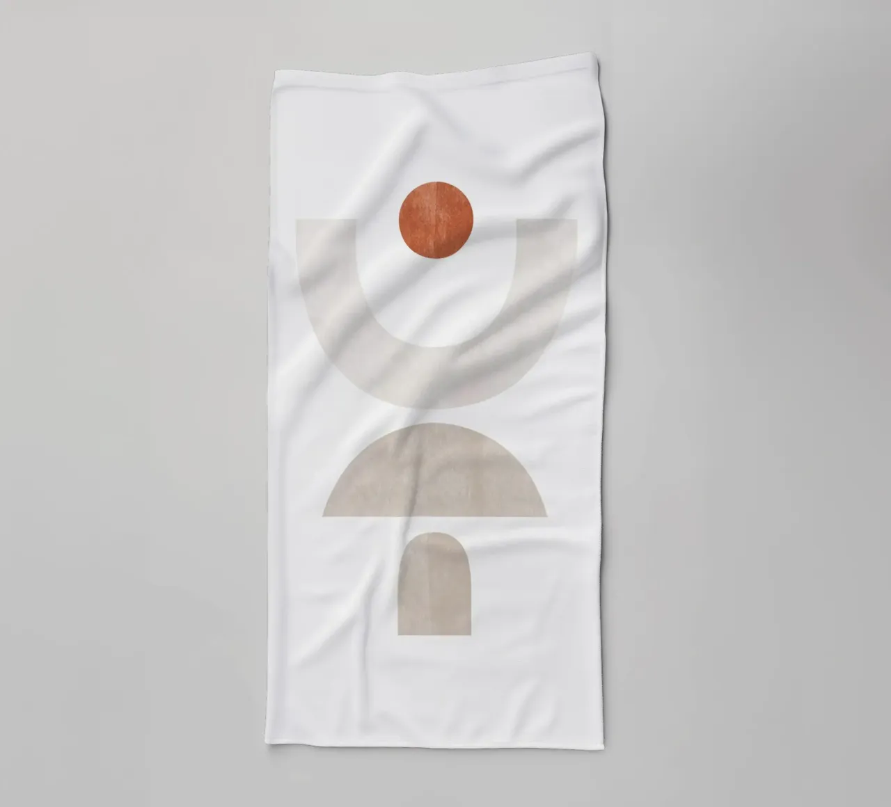 Composizione geometrica astratta minimalista - Composizione 1 asciugamano da bagno da kookiepixel