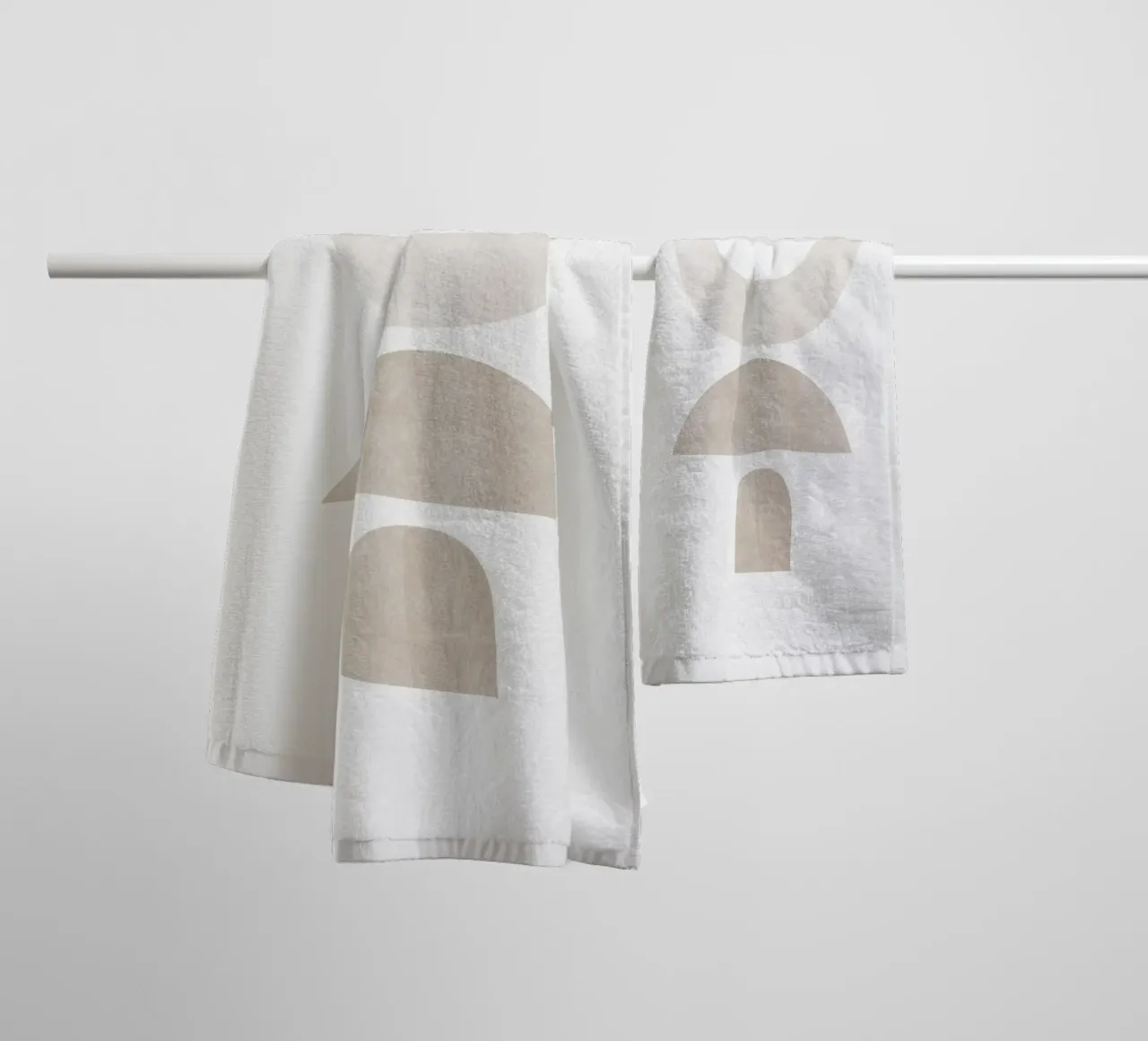 Minimalist Abstract Geometric Composition - Composition 1 towel by kookiepixel