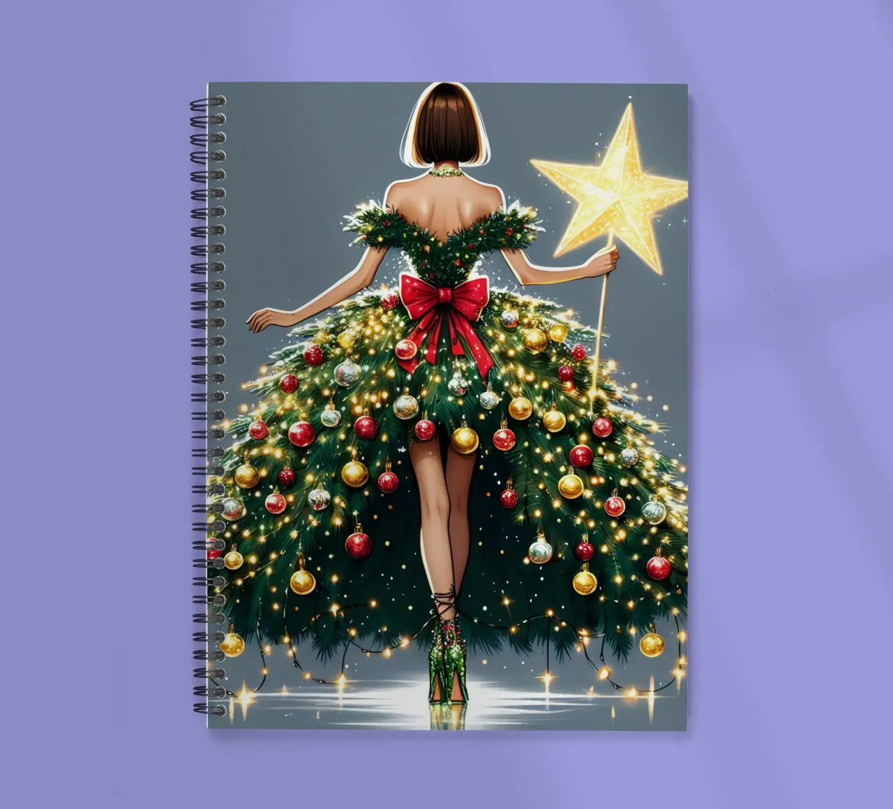 FÉE DE NOËL carnet à spirale de ARTOMATIC