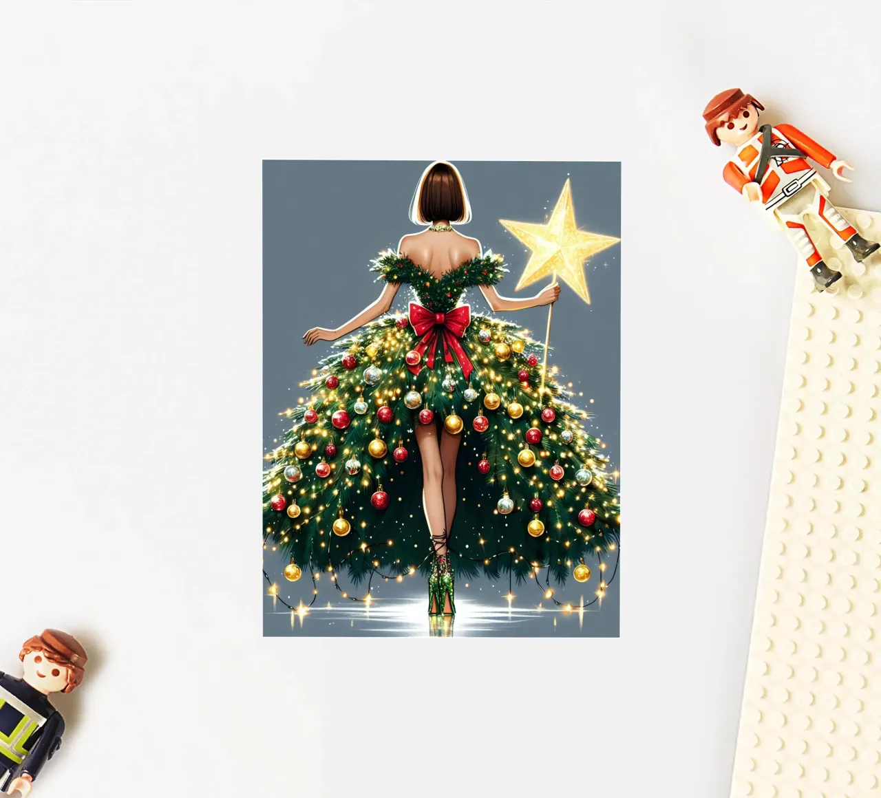 FÉE DE NOËL autocollant de ARTOMATIC