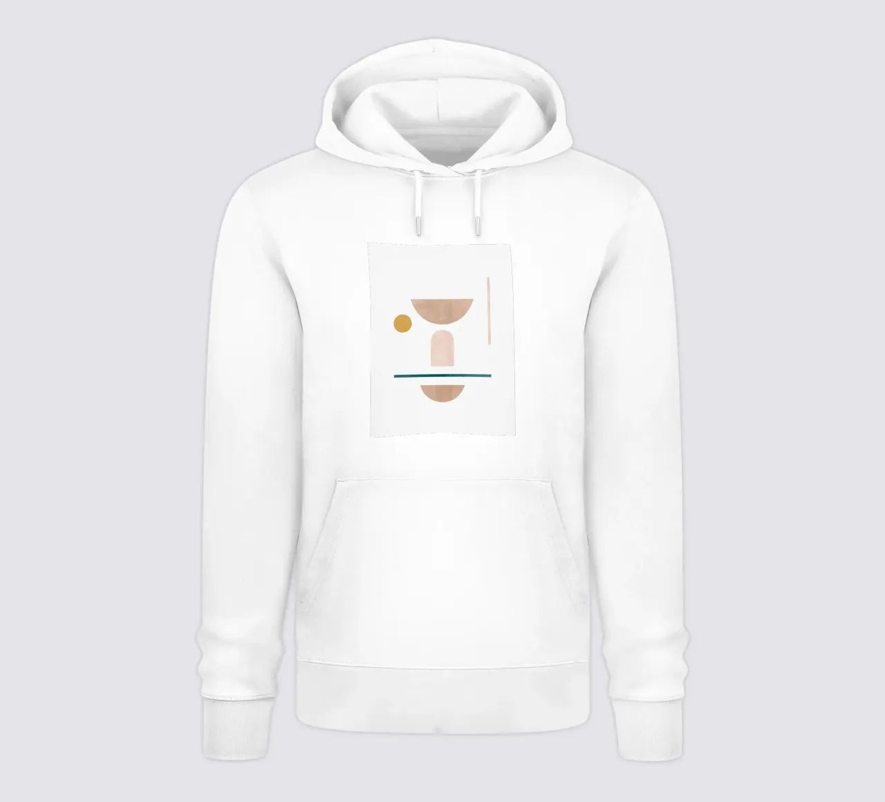 Arte geometrica moderna minimalista - Composizione 2 felpa con cappuccio da kookiepixel