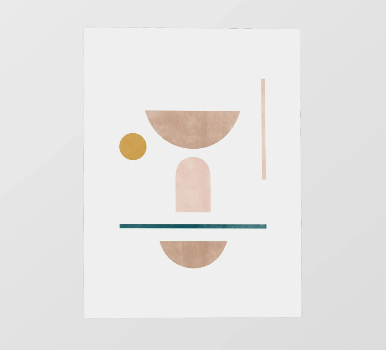 Arte geometrica moderna minimalista - Composizione 2 pellicola backlit da kookiepixel