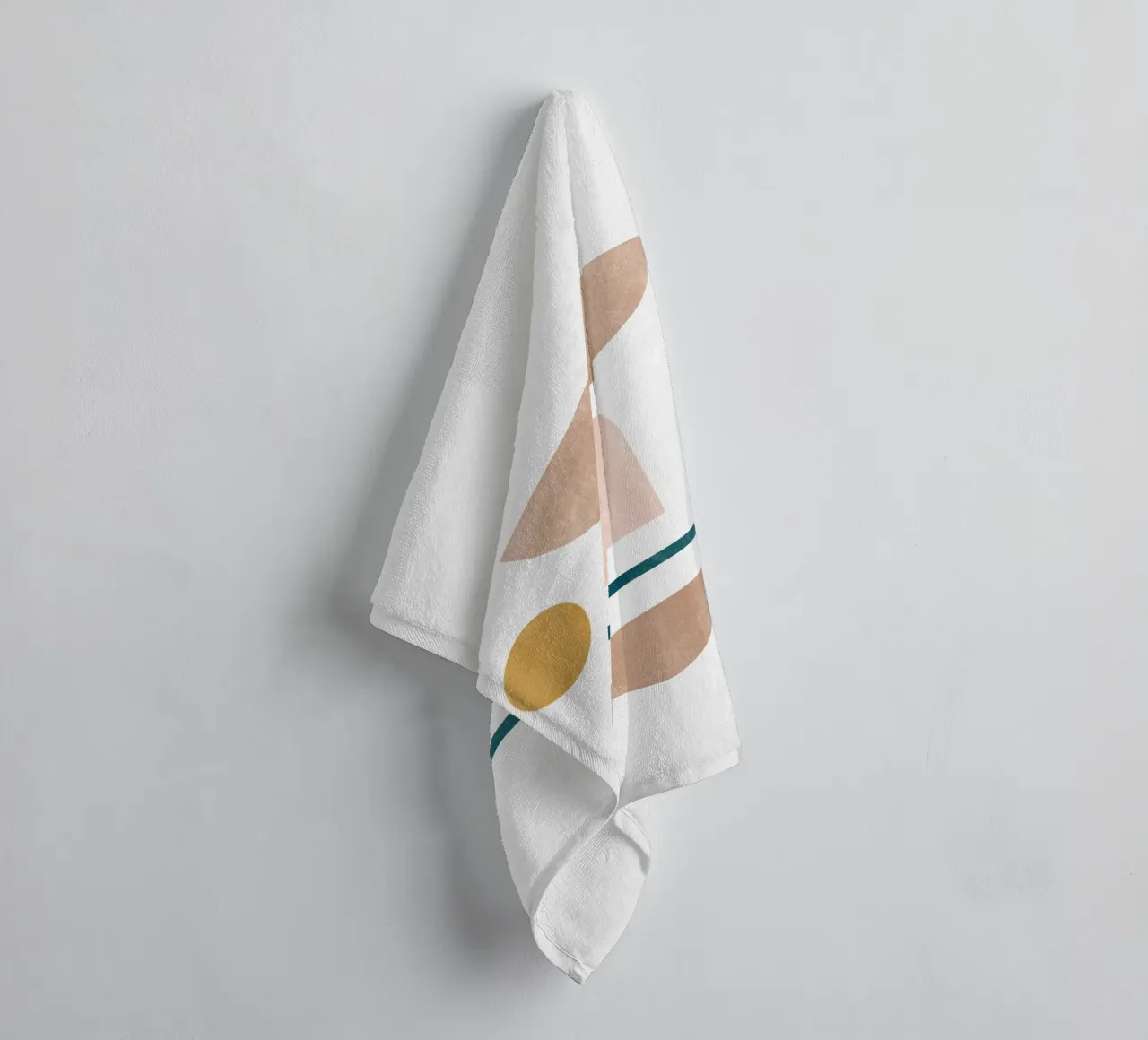 Modern Minimalist Geometric Art - Composition 2 towel by kookiepixel
