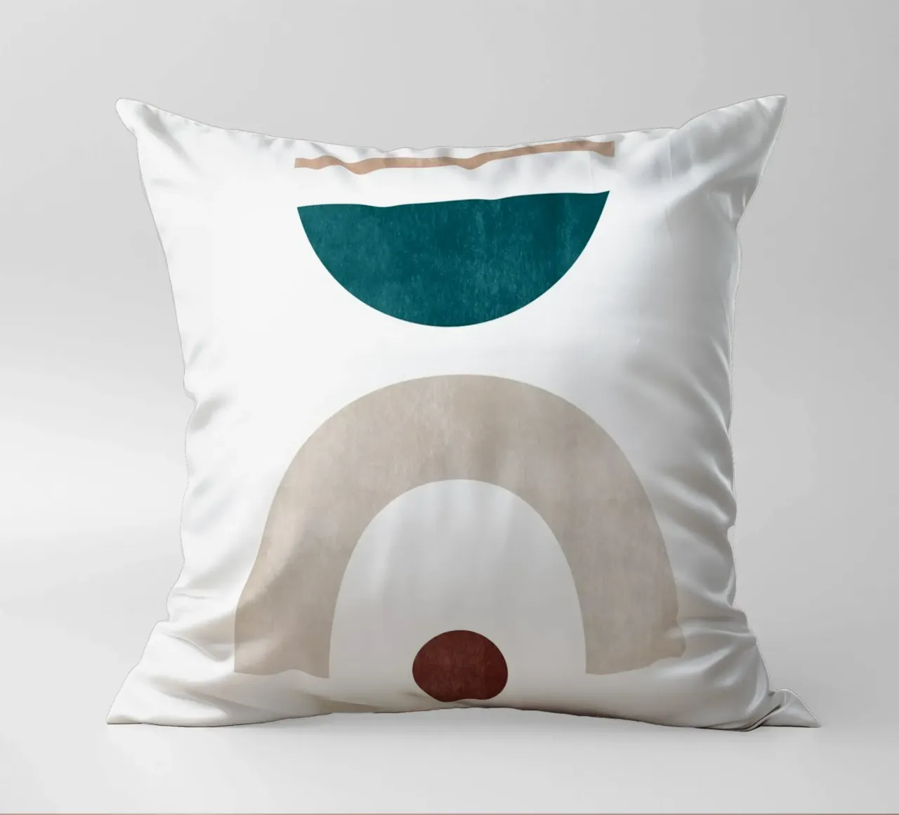 Minimal Abstract Art Print - Geometric Balance decorative cushion by kookiepixel