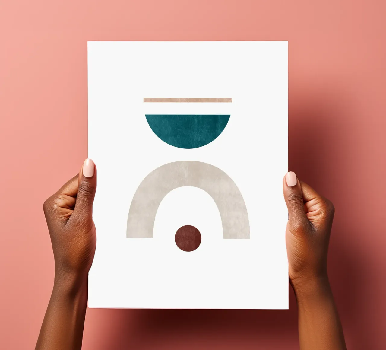 Minimal Abstract Art Print - Geometric Balance sticker sheet by kookiepixel