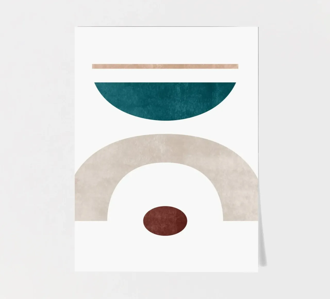 Minimal Abstract Art Print - Geometric Balance sticker sheet by kookiepixel