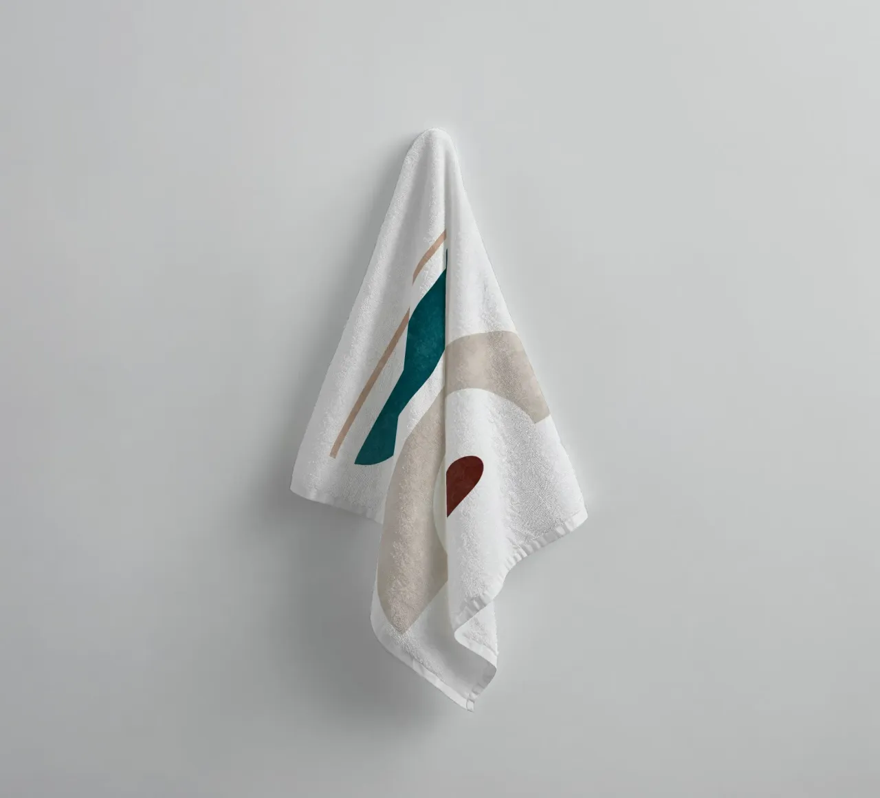 Minimal Abstract Art Print - Geometric Balance towel by kookiepixel
