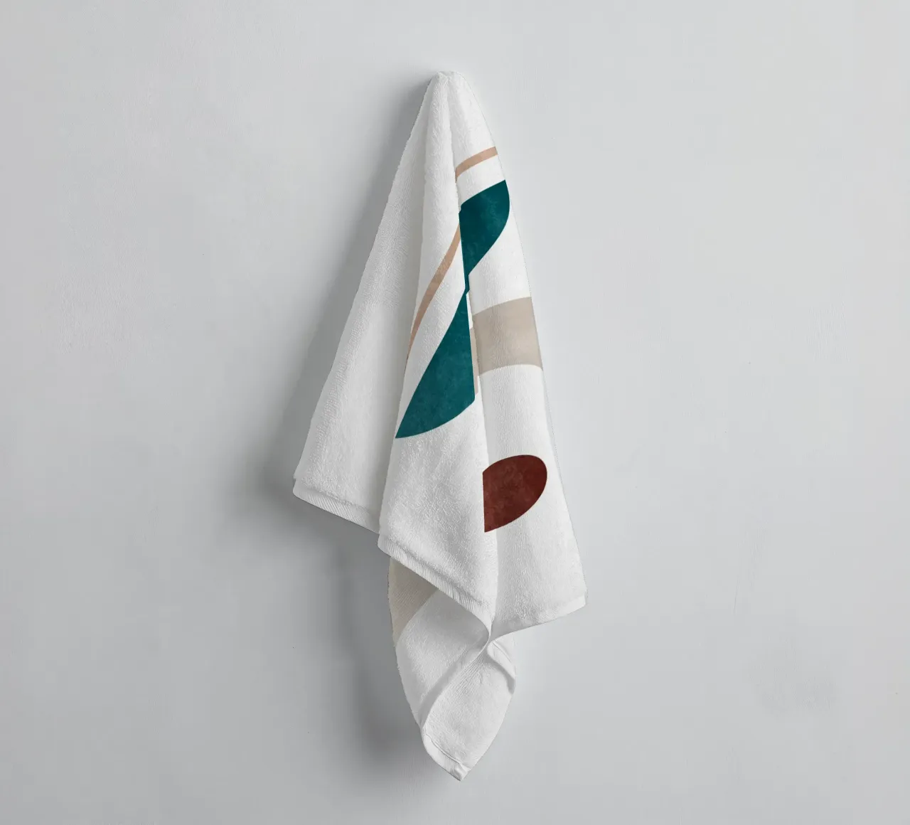 Minimal Abstract Art Print - Geometric Balance towel by kookiepixel