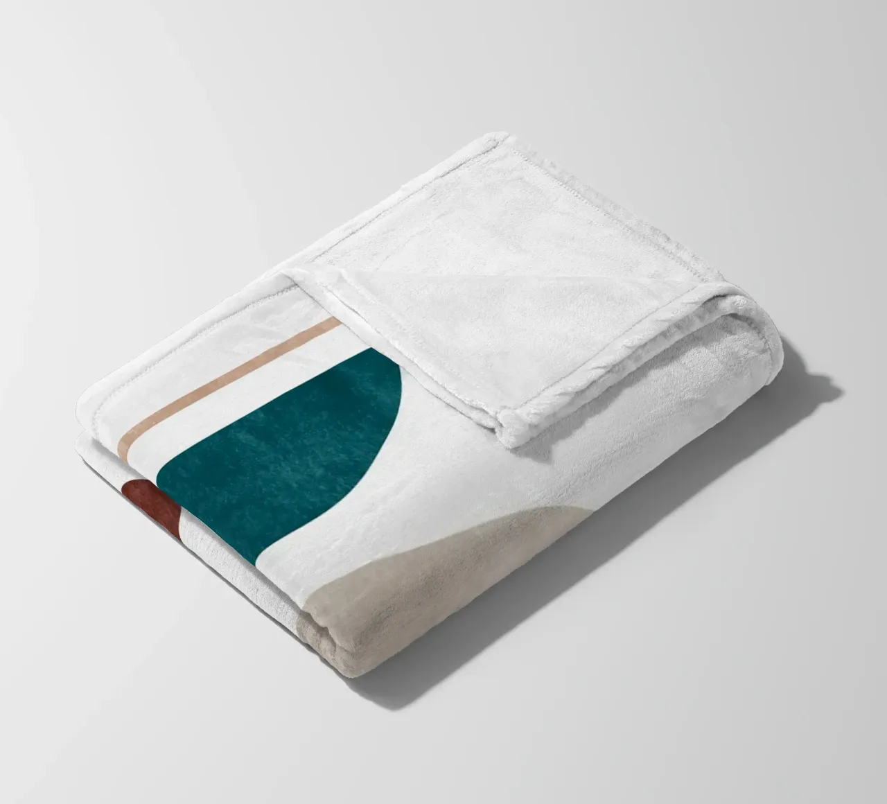 Minimal Abstract Art Print - Geometric Balance fleece blanket by kookiepixel