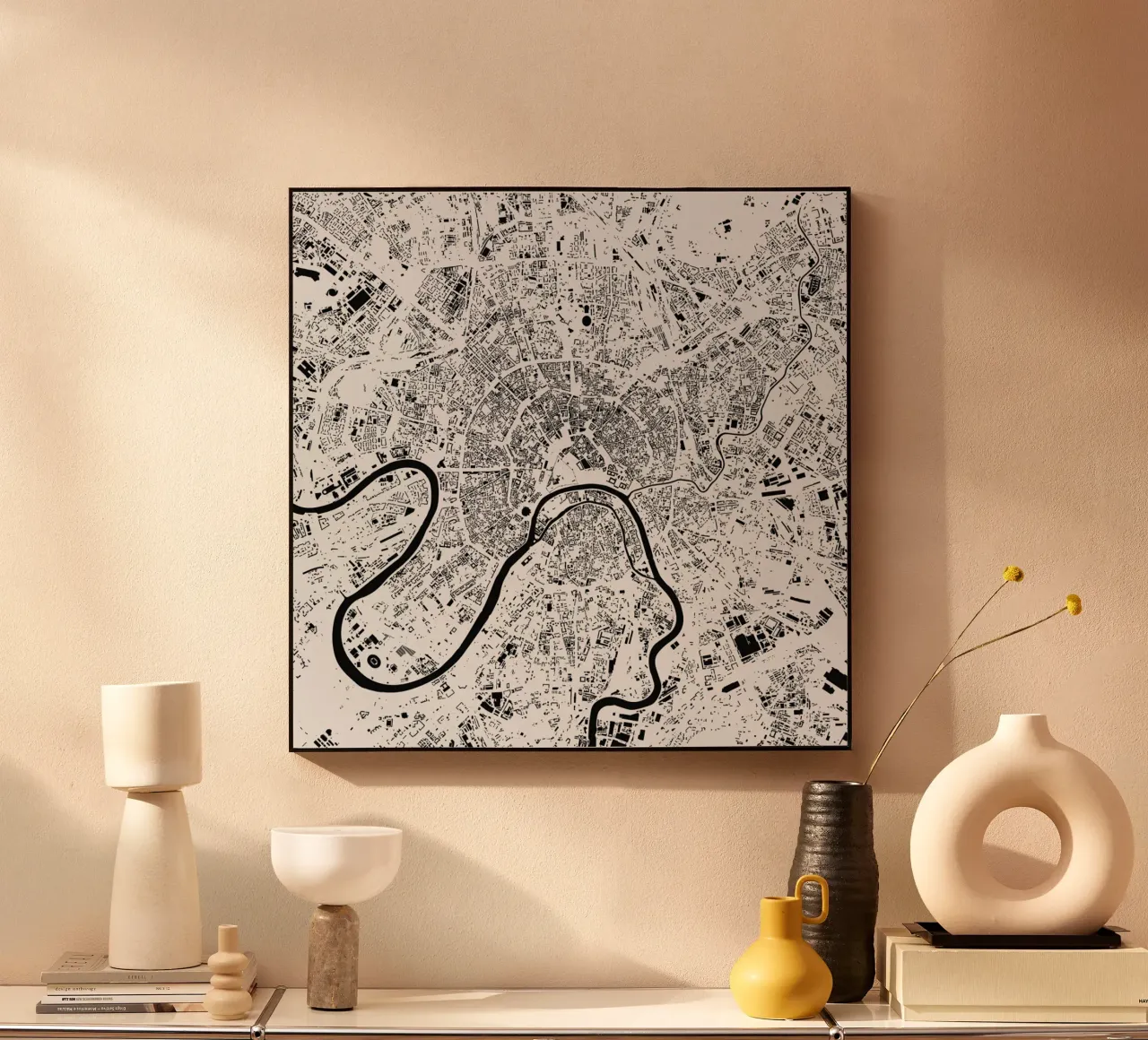 Moscow White plexiglass da Urban Maps