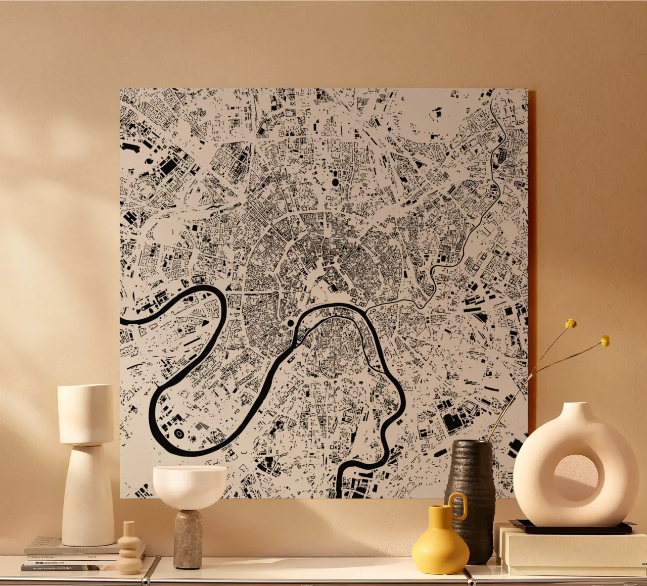 Moscow White plexiglass da Urban Maps