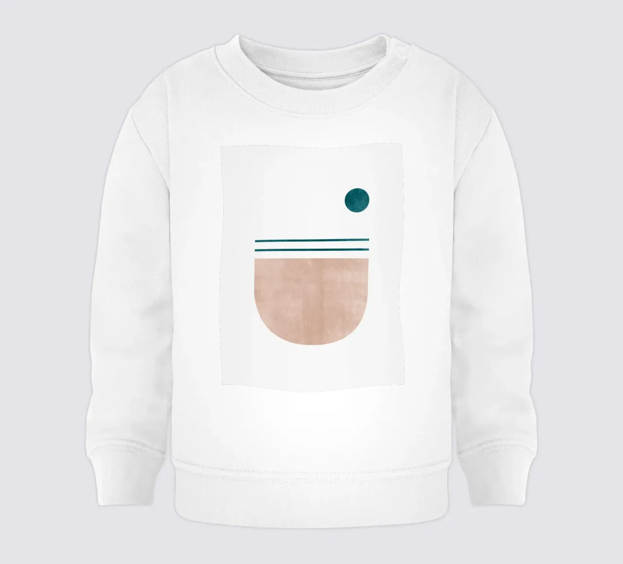 Stampa d'arte moderna minimale - Linee geometriche e toni della terra felpa neonato da kookiepixel