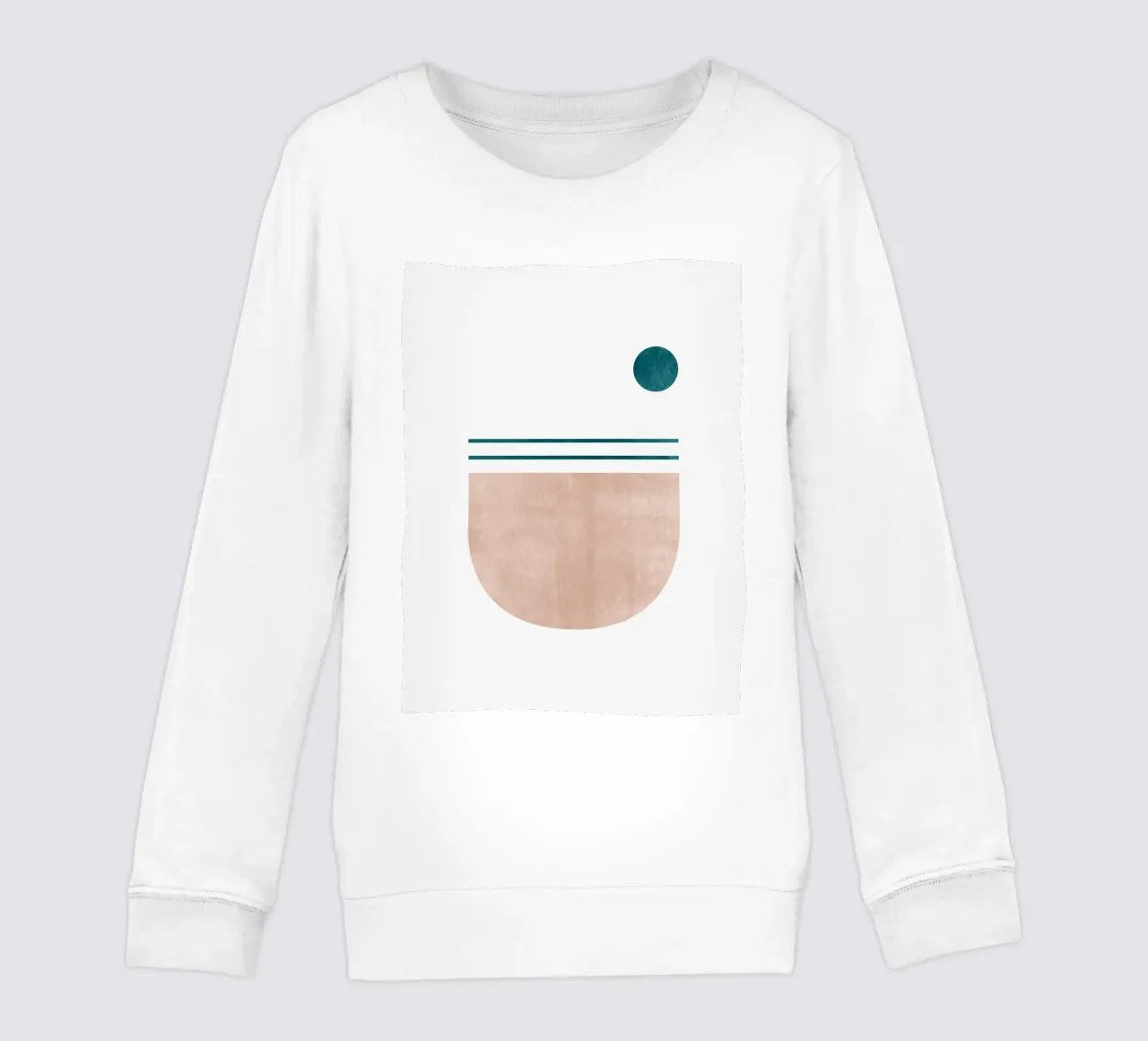 Stampa d'arte moderna minimale - Linee geometriche e toni della terra felpa bambino da kookiepixel