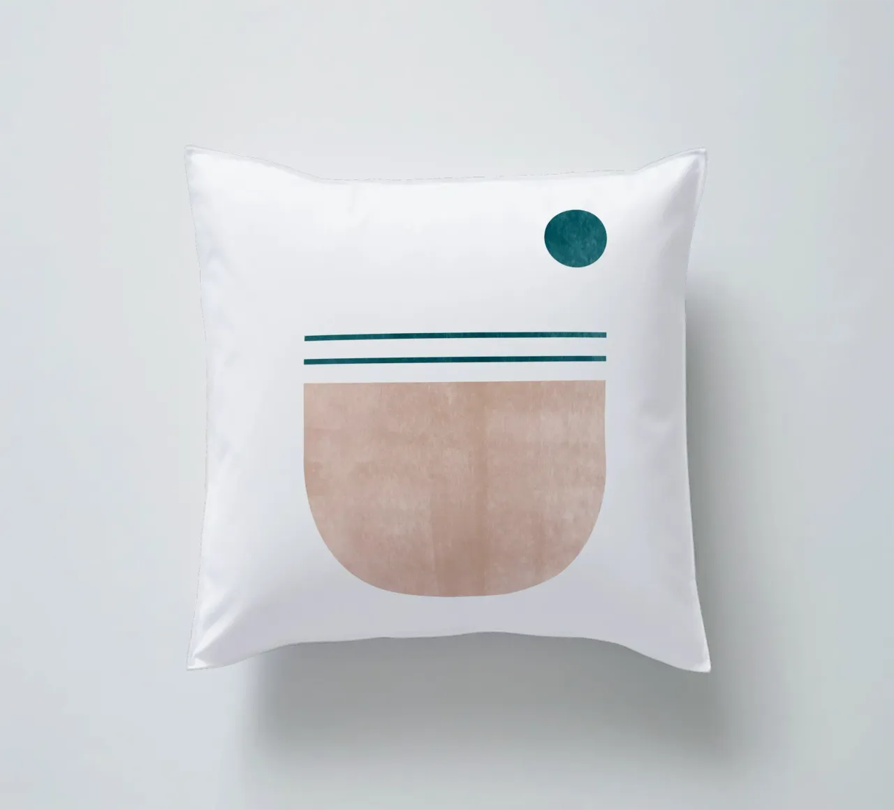 Stampa d'arte moderna minimale - Linee geometriche e toni della terra cuscino da kookiepixel