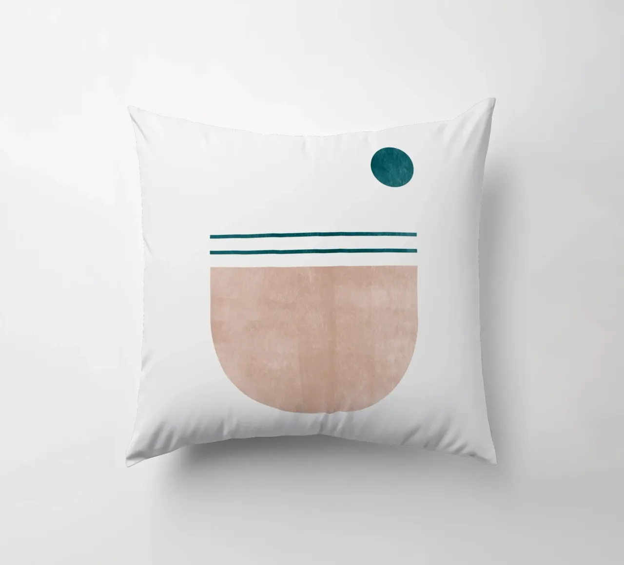 Stampa d'arte moderna minimale - Linee geometriche e toni della terra cuscino da kookiepixel