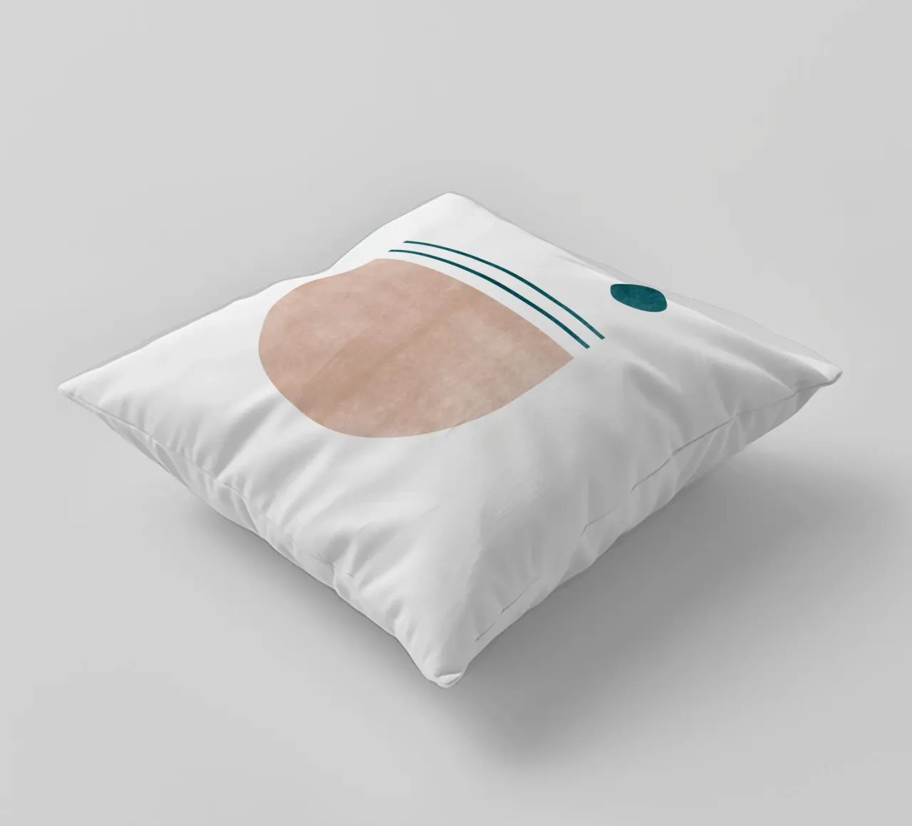 Stampa d'arte moderna minimale - Linee geometriche e toni della terra cuscino da kookiepixel