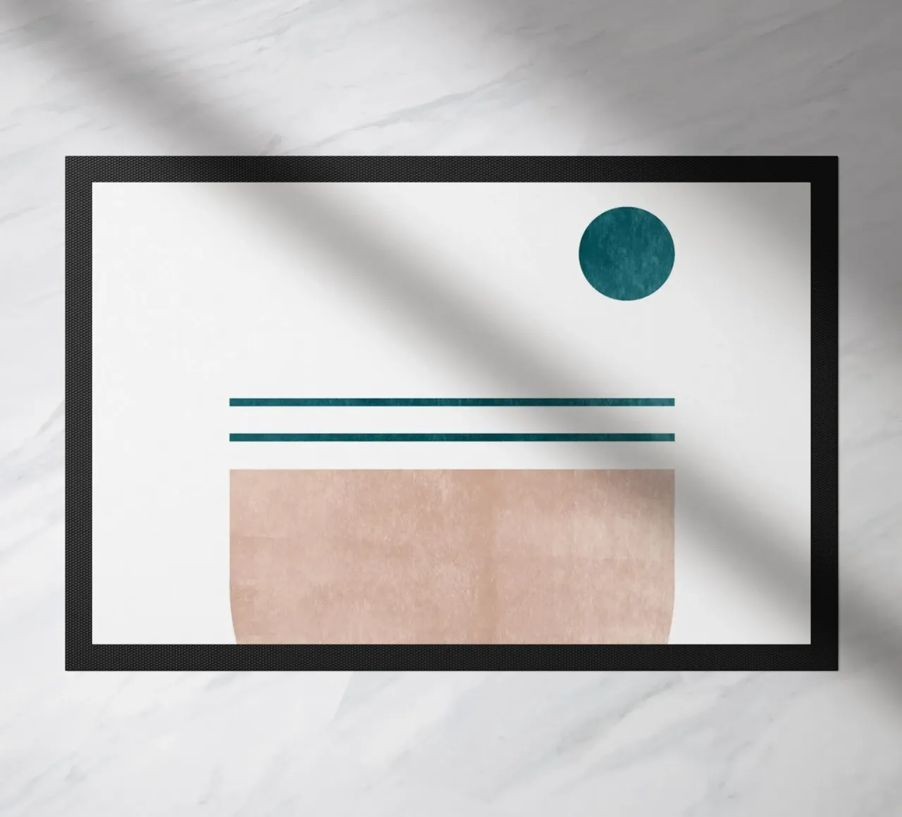Stampa d'arte moderna minimale - Linee geometriche e toni della terra zerbino da kookiepixel
