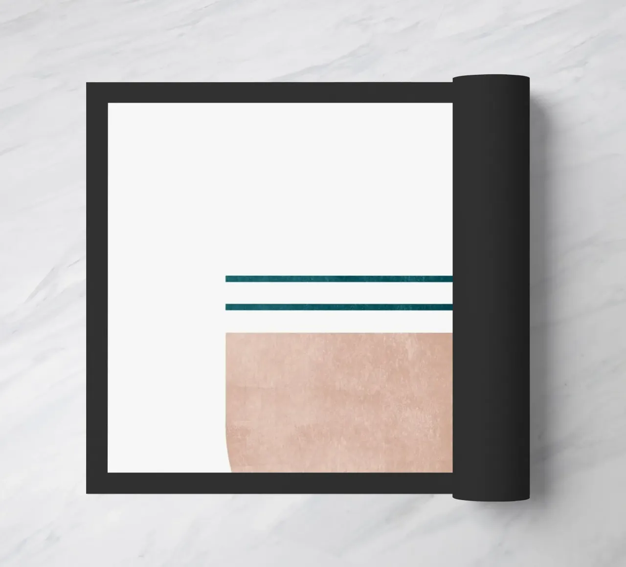 Stampa d'arte moderna minimale - Linee geometriche e toni della terra zerbino da kookiepixel