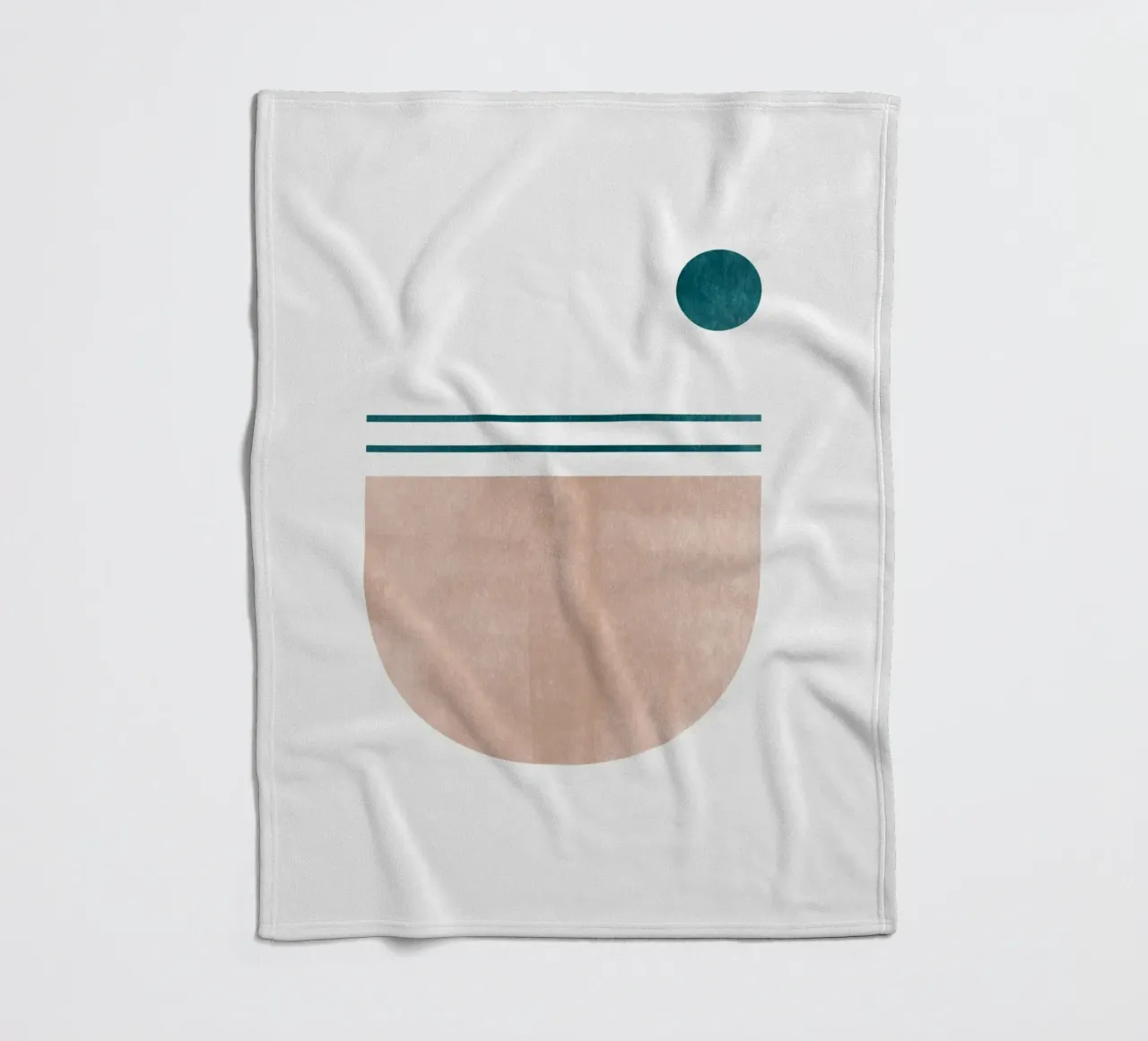 Stampa d'arte moderna minimale - Linee geometriche e toni della terra coperta in pile da kookiepixel