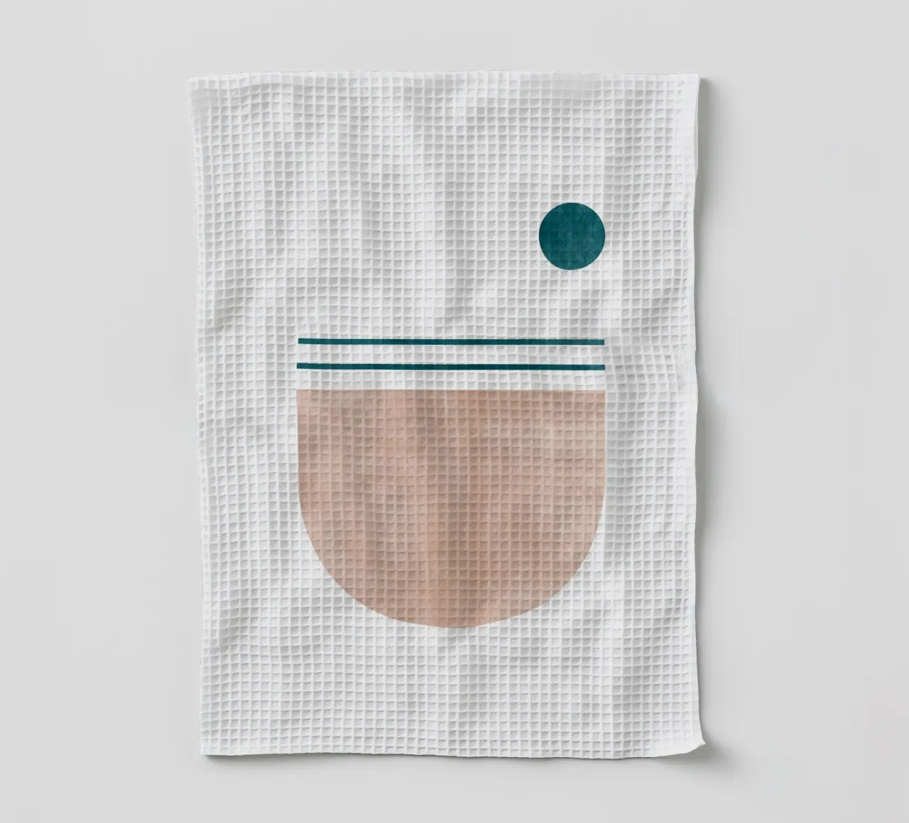 Stampa d'arte moderna minimale - Linee geometriche e toni della terra canovaccio da cucina da kookiepixel