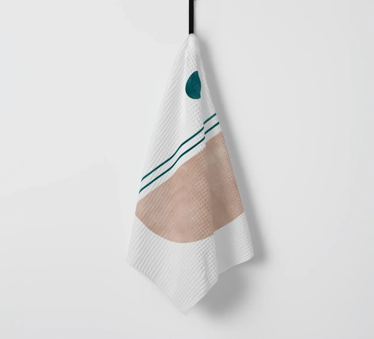 Stampa d'arte moderna minimale - Linee geometriche e toni della terra canovaccio da cucina da kookiepixel