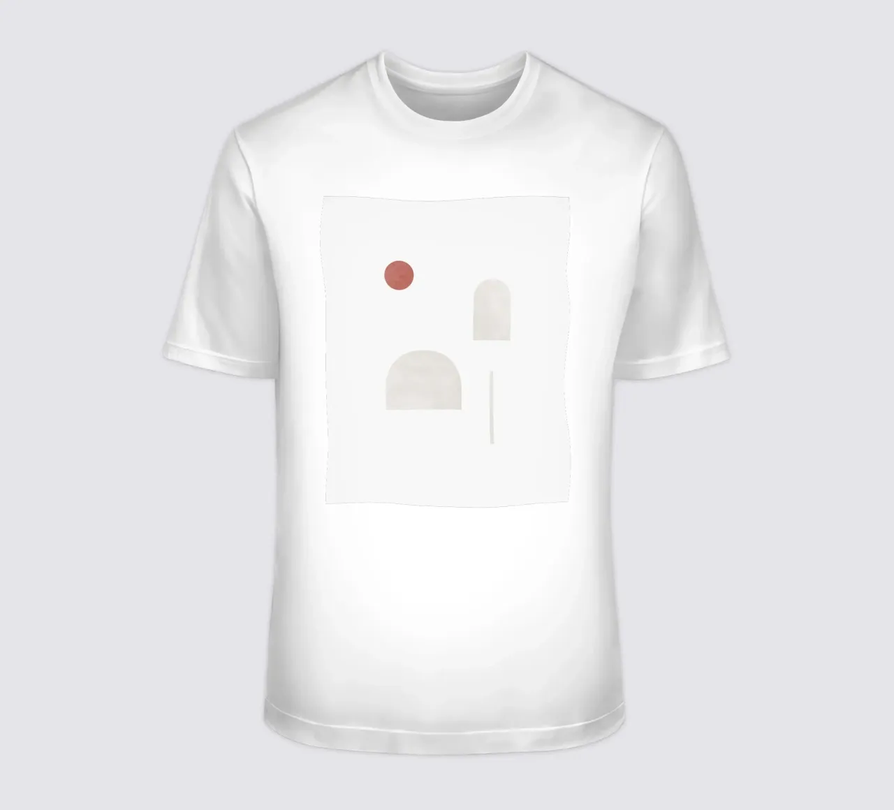 Forme astratte minimali - Sole di terracotta t-shirt da kookiepixel