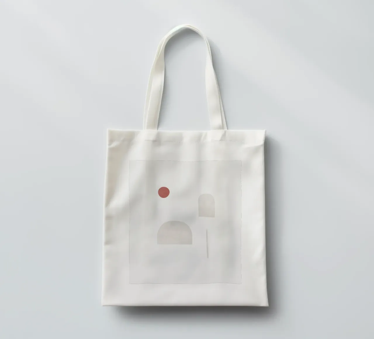 Forme astratte minimali - Sole di terracotta borsa in juta da kookiepixel