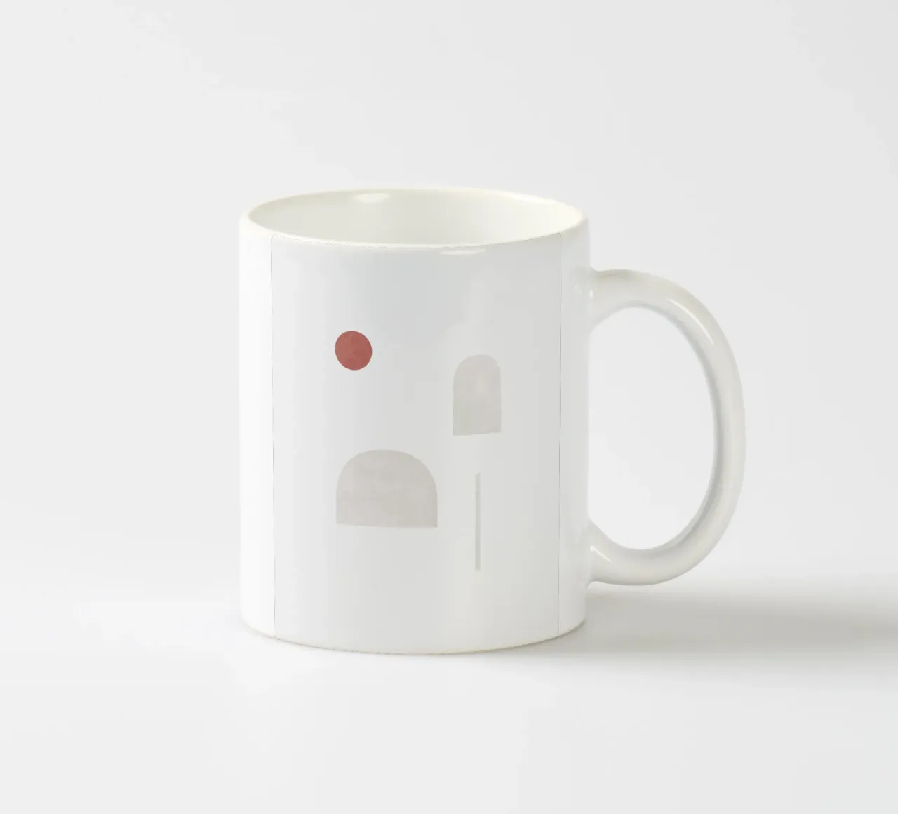 Forme astratte minimali - Sole di terracotta tazza in ceramica da kookiepixel