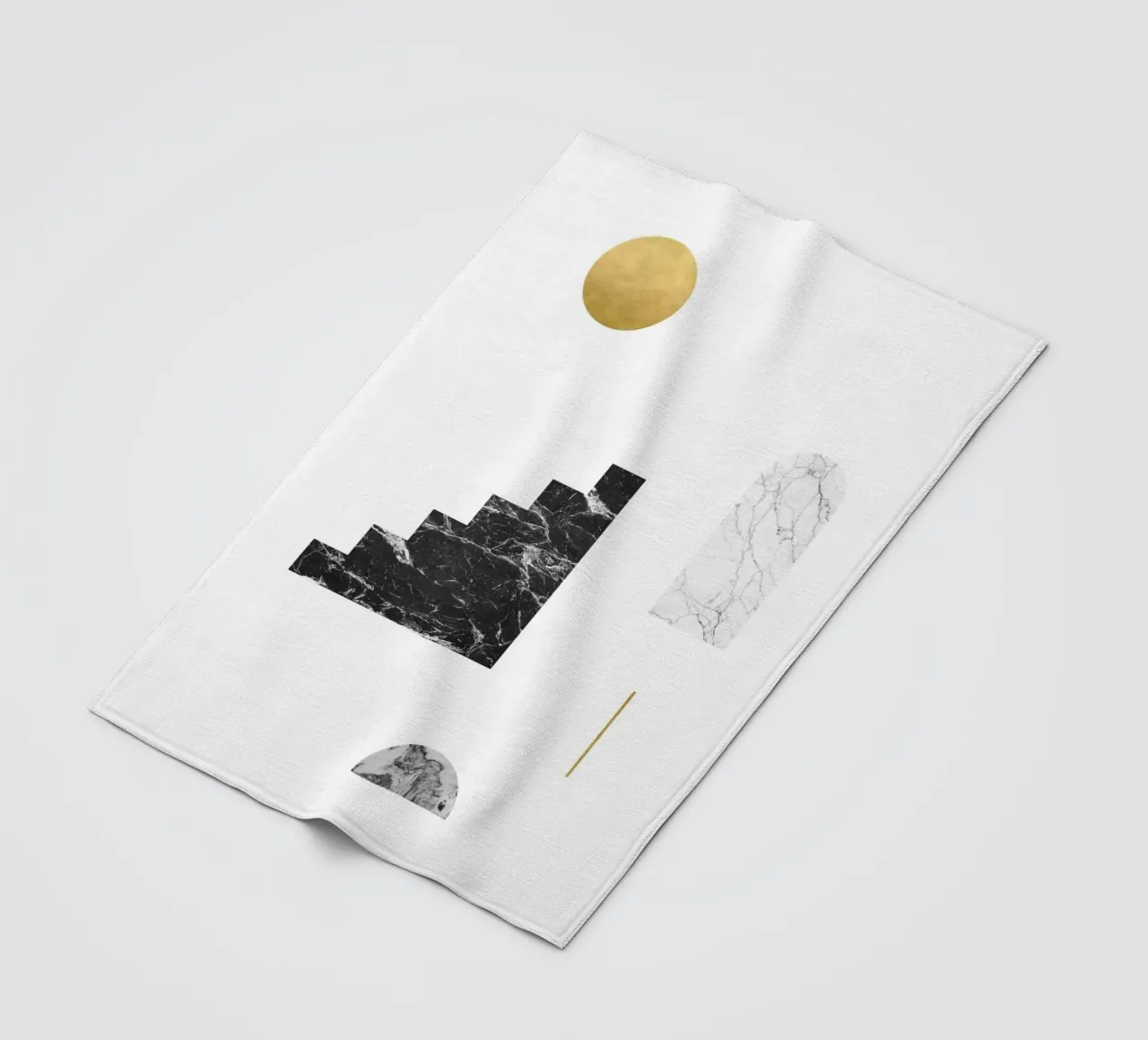 Sole d'oro e scale di marmo coperta in pile da kookiepixel