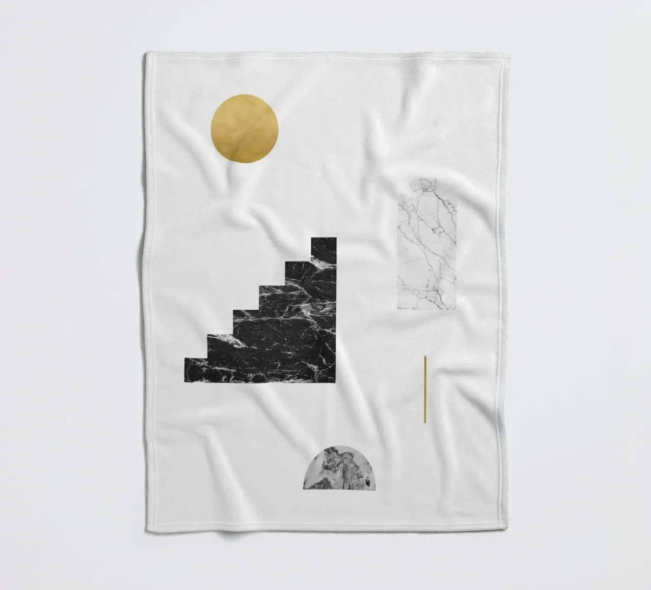 Sole d'oro e scale di marmo coperta in pile da kookiepixel