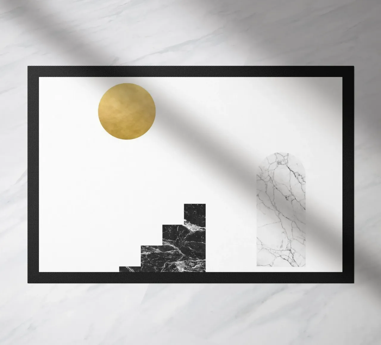 Sole d'oro e scale di marmo zerbino da kookiepixel