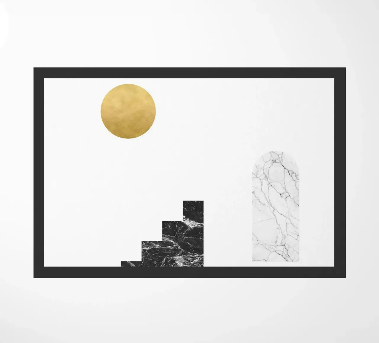 Sole d'oro e scale di marmo zerbino da kookiepixel