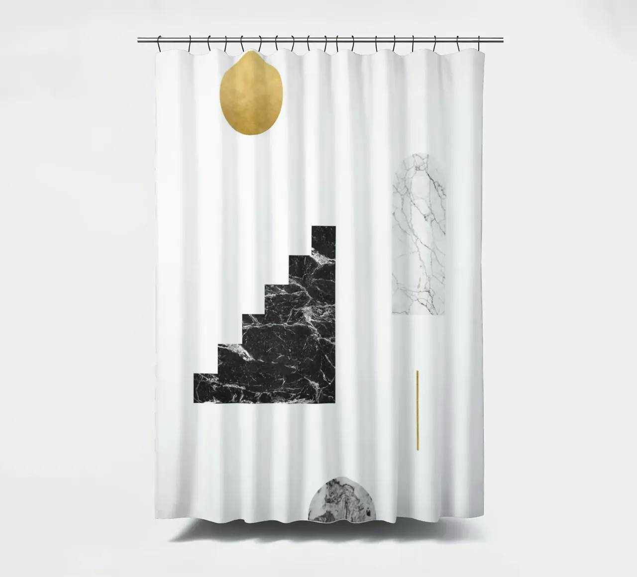 Sole d'oro e scale di marmo tenda da doccia da kookiepixel