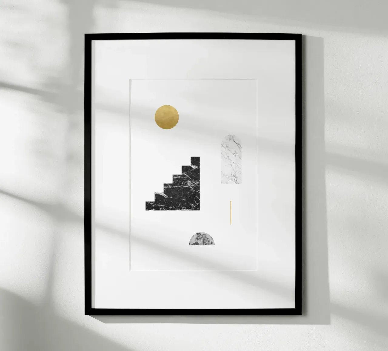 Sole d'oro e scale di marmo carta hahnemühle da kookiepixel