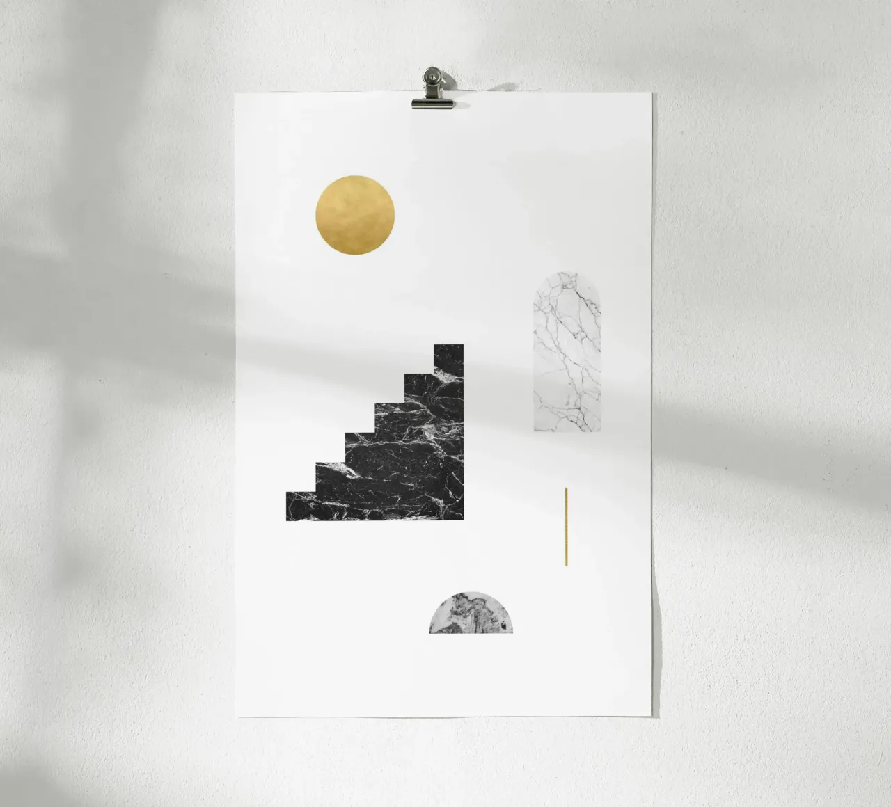 Sole d'oro e scale di marmo carta hahnemühle da kookiepixel