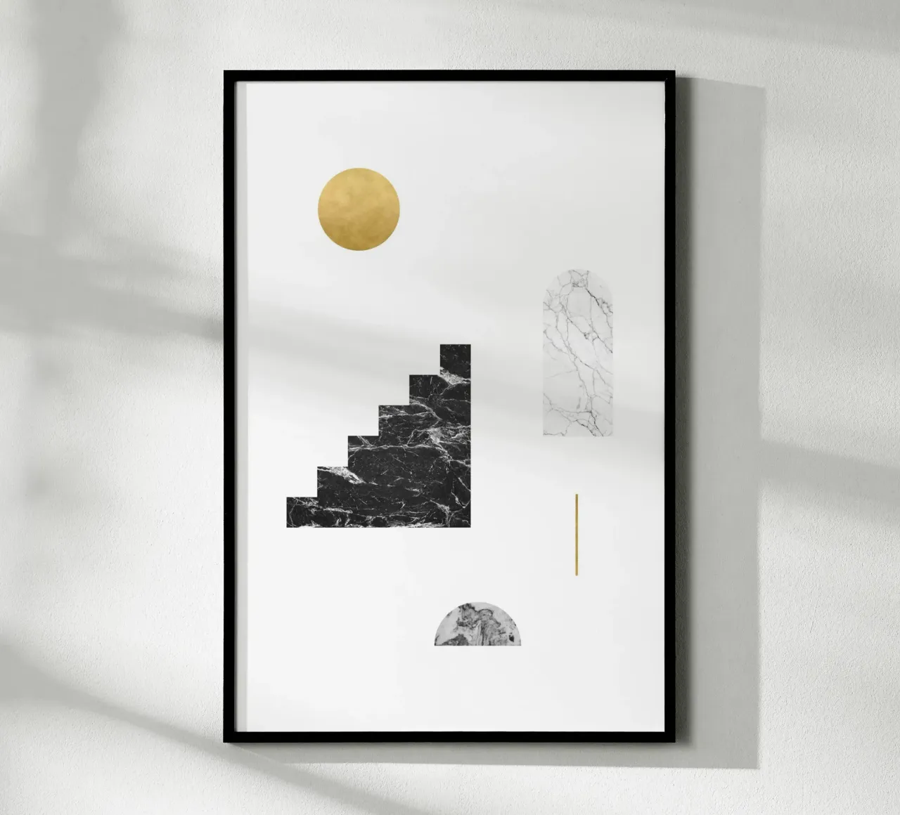 Sole d'oro e scale di marmo carta hahnemühle da kookiepixel
