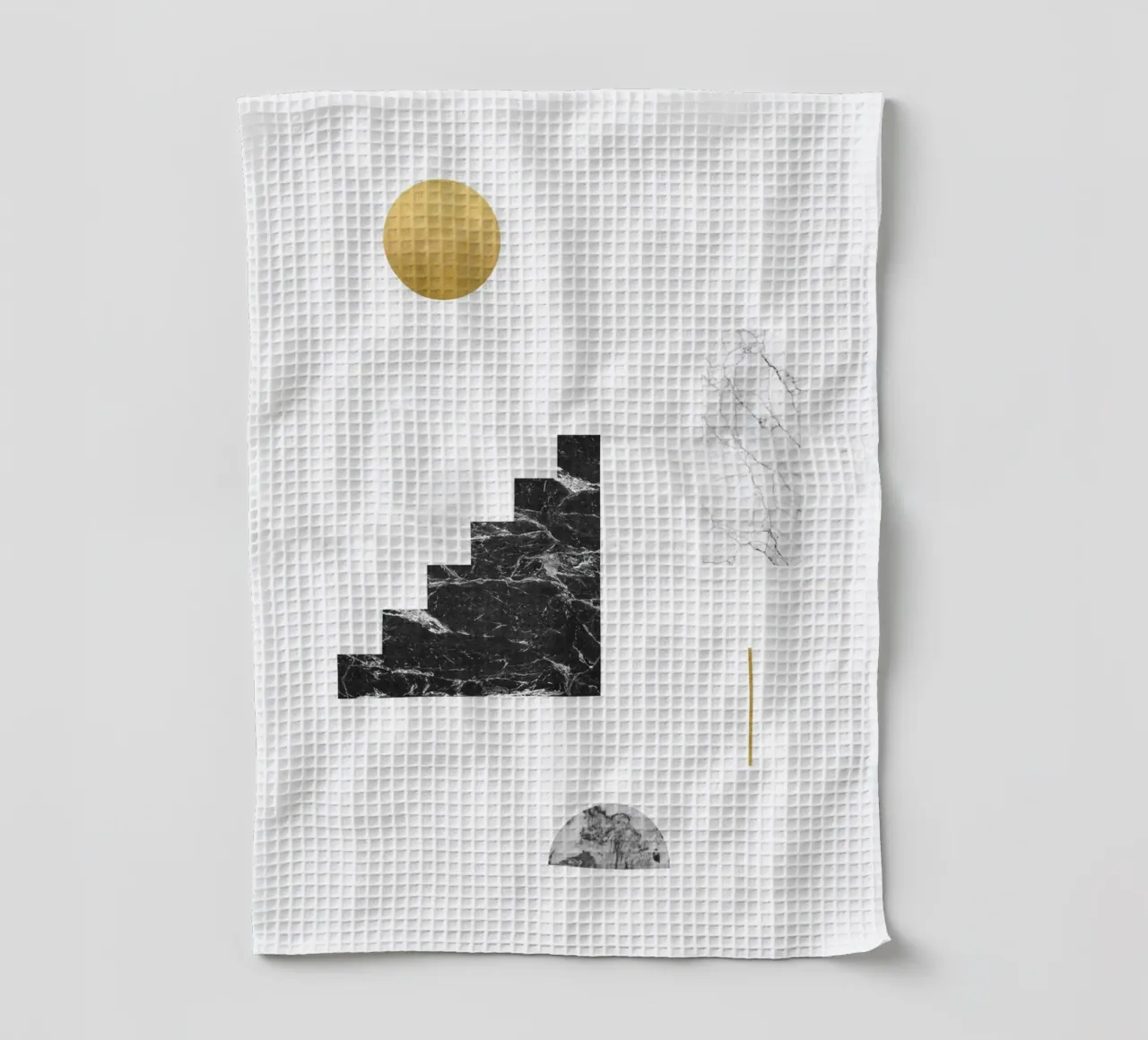 Sole d'oro e scale di marmo canovaccio da cucina da kookiepixel