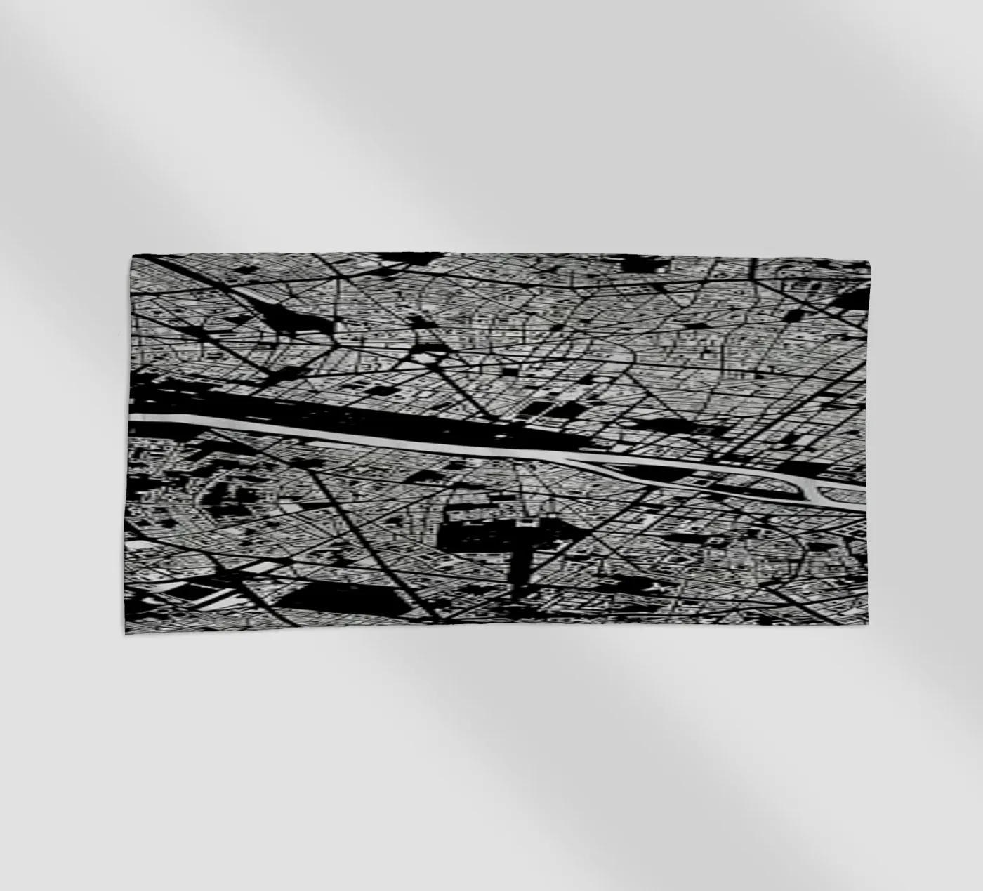 Paris Black telo mare da Urban Maps