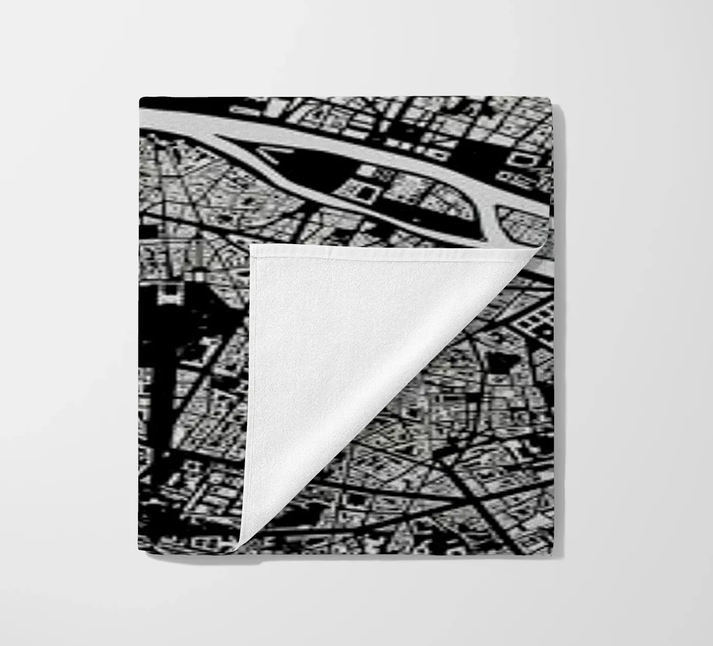 Paris Black telo mare da Urban Maps
