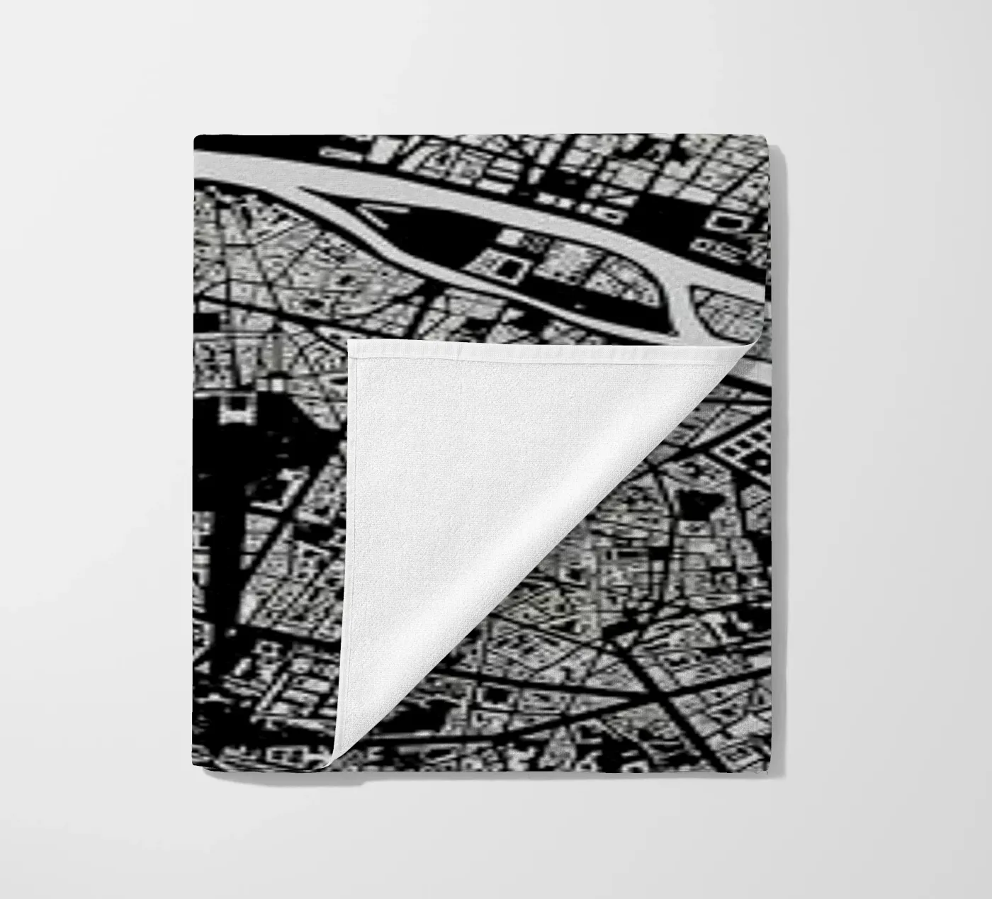 Paris Black telo mare da Urban Maps