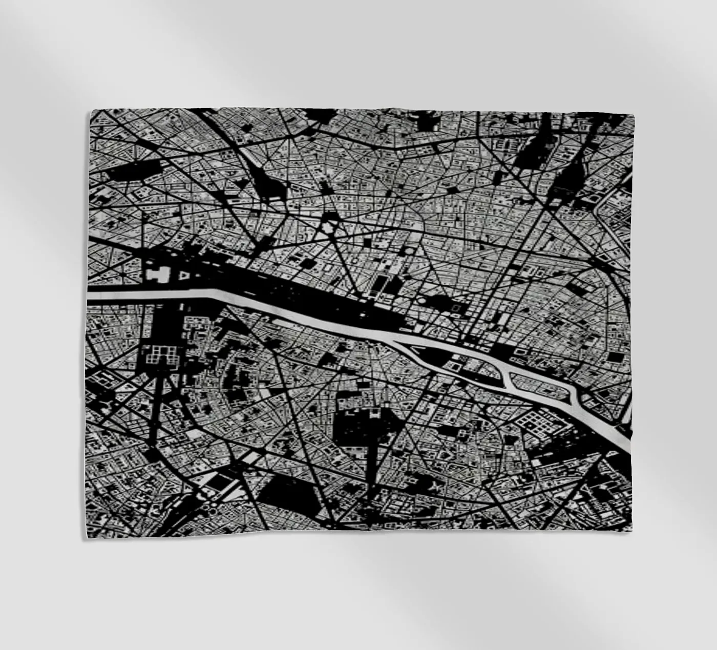 Paris Black telo mare da Urban Maps