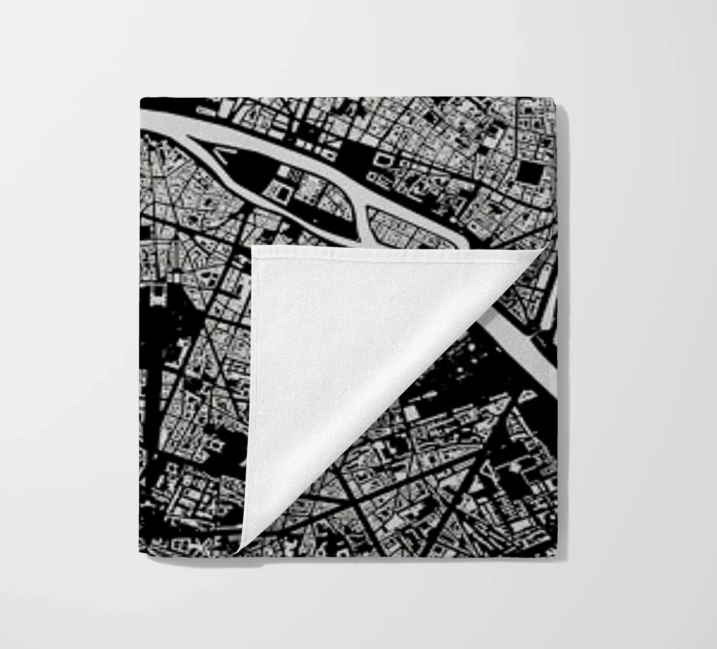 Paris Black telo mare da Urban Maps