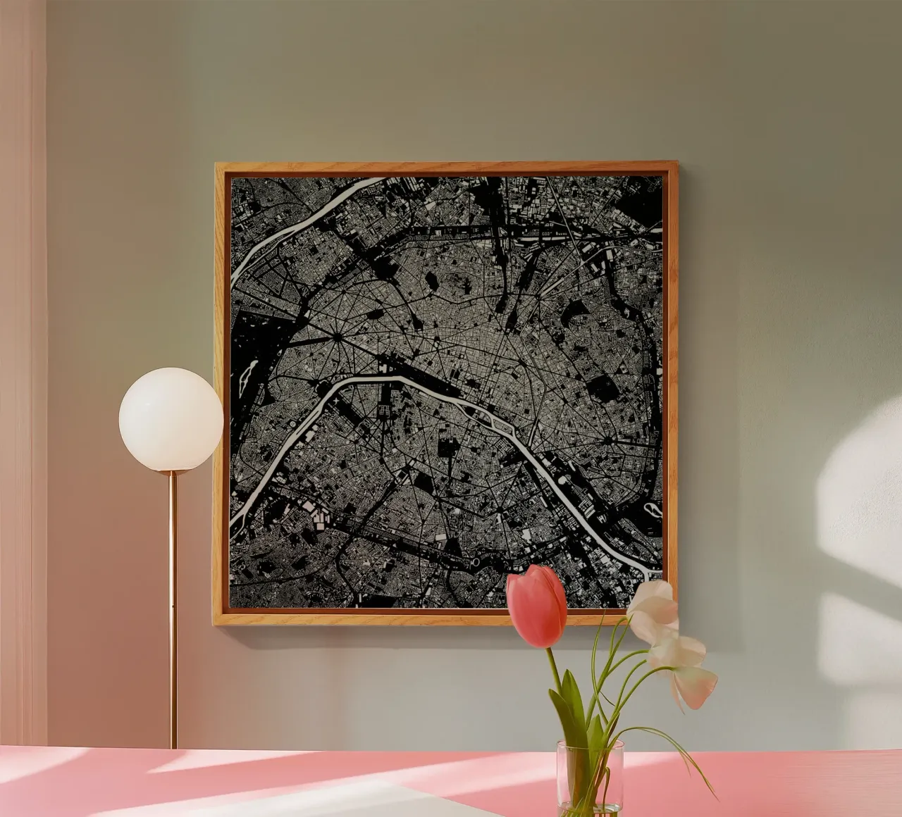 Paris Black plexiglass da Urban Maps