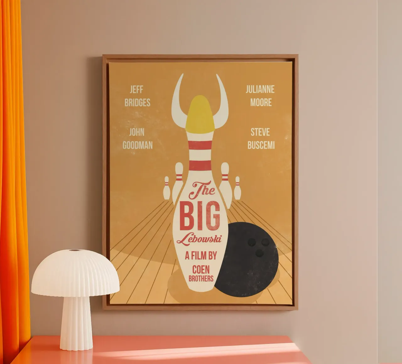 Big lebowski tela con Cornice a cassetta da 2toastdesign