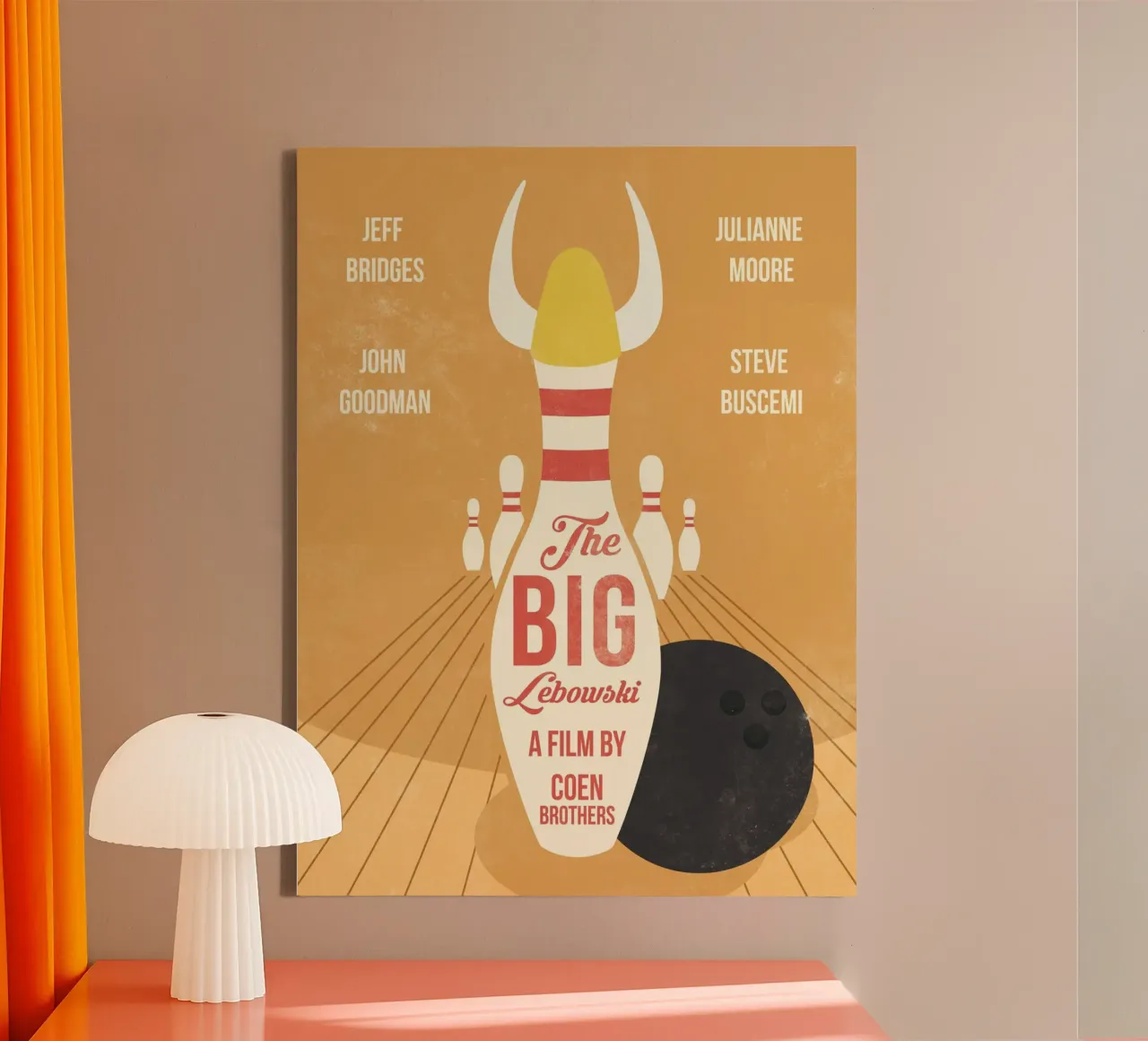 Big lebowski tela con Cornice a cassetta da 2toastdesign