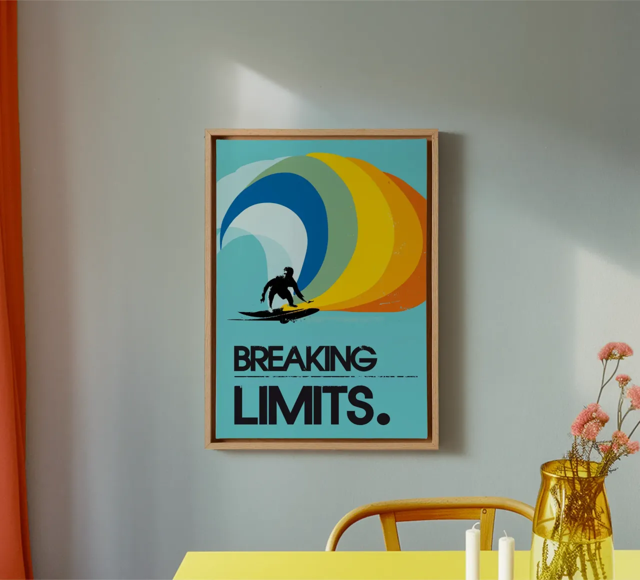 Breaking limits canvas met Baklijst van 2toastdesign