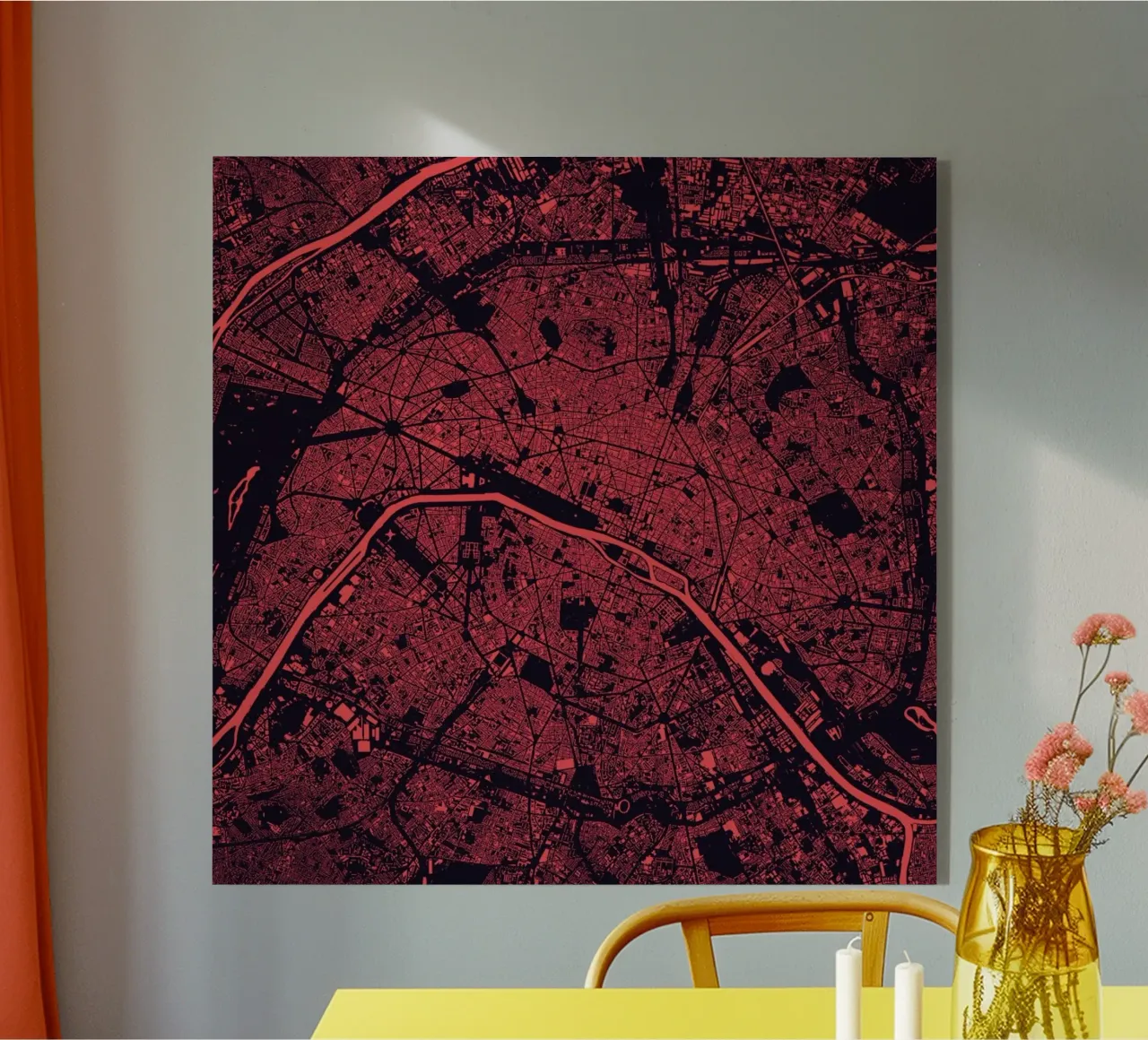 Paris Purple plexiglass da Urban Maps